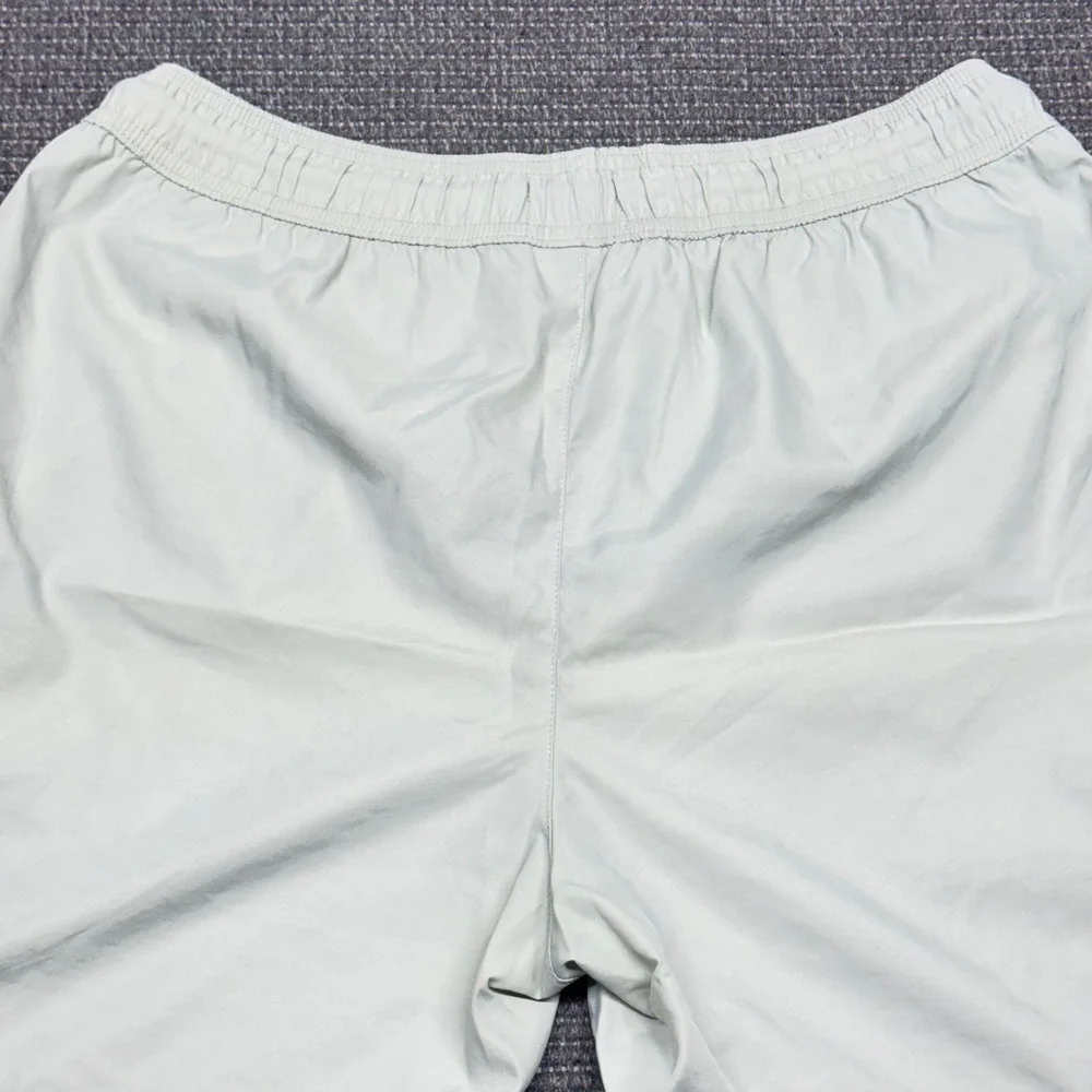 Topman Mens Swim Shorts Sage Green Side Stripe Drawstring Trunks‎ Size S/M